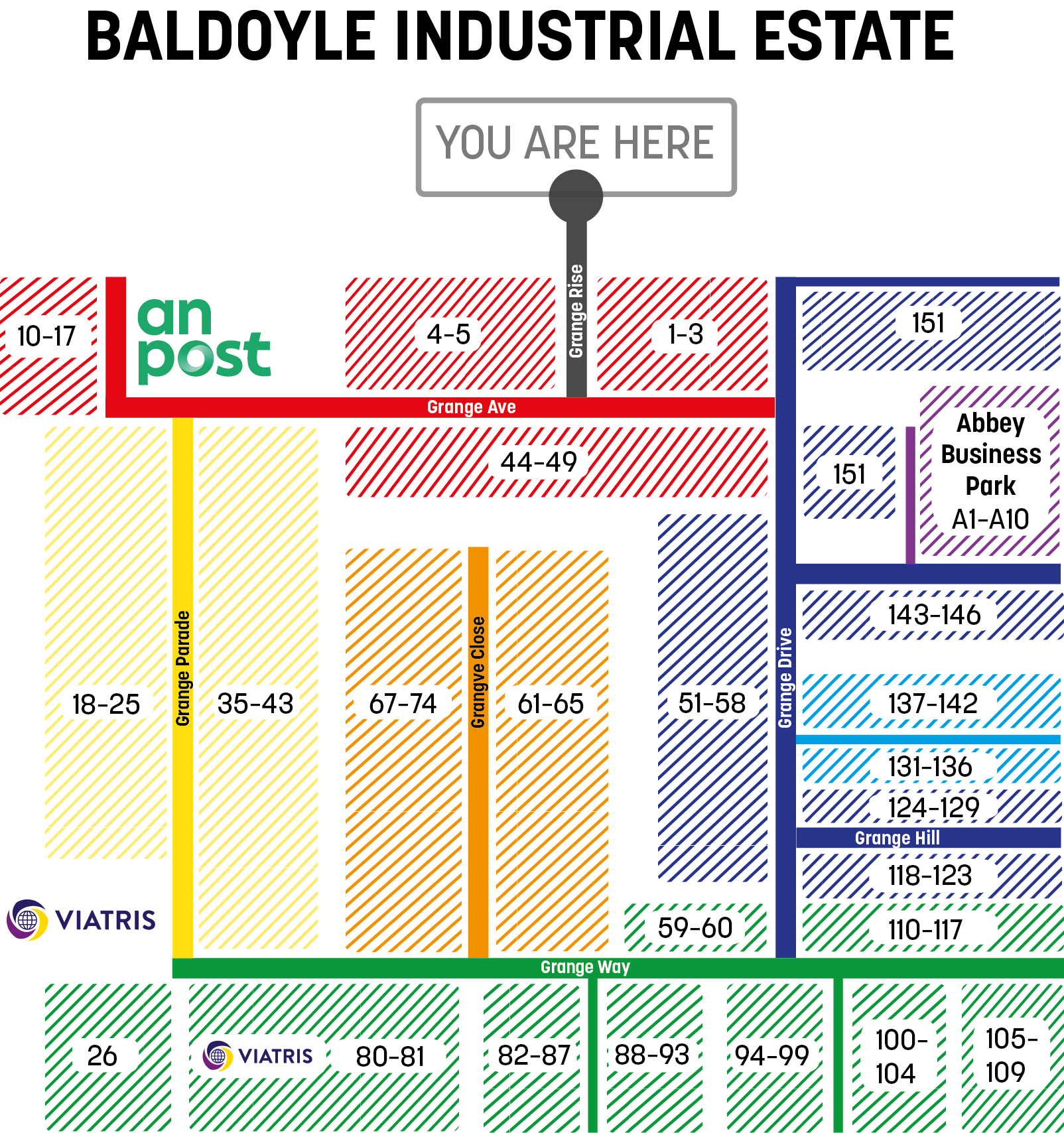 map of Baldoyle Industrial Estate